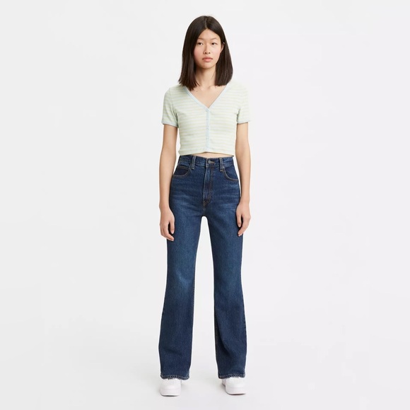 Levi's Denim - Premium Levi’s Levis 70s High Flare dark blue jeans, size 32